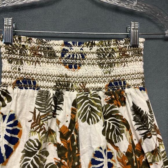 Dahui Hawaii Women's Linen Pants Yoga Wide Leg Smock Waist Comfy Beachy Damask - Picture 11 of 15